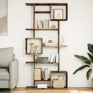 vidaXL Bookcase Reclaimed Wood Look 92x29x188 cm Engineered Wood