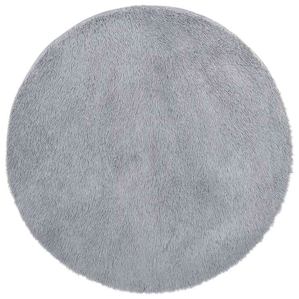 vidaXL Shaggy High-Pile Rug NAVARRA Light Grey 160x160 cm Polyester