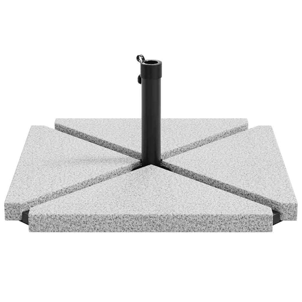vidaXL 5-piece Parasol Base Set Granite and Steel
