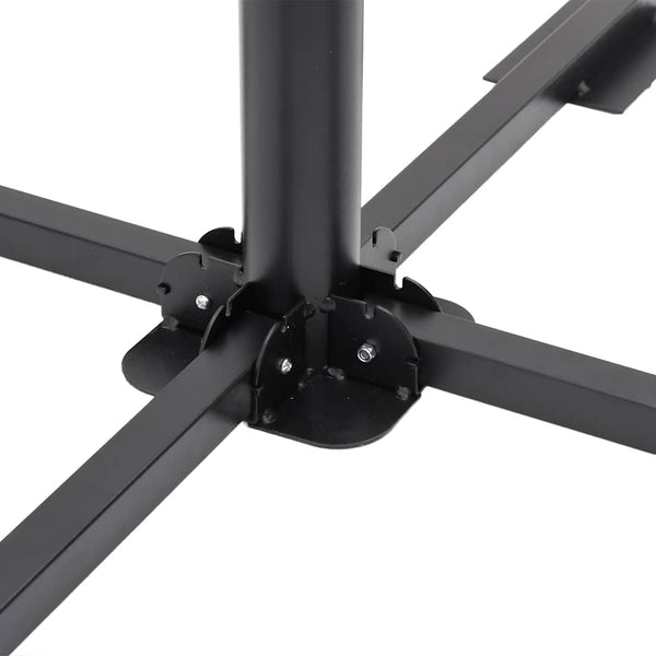 vidaXL 5-piece Parasol Base Set Granite and Steel