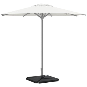 vidaXL Umbrella Base Weights 4 pcs Black Granite Triangular 14 kg