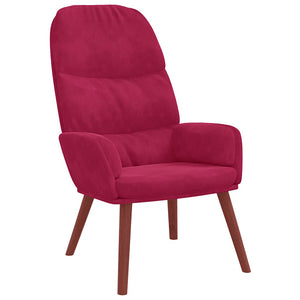 vidaXL Recliner Wine Red Velvet