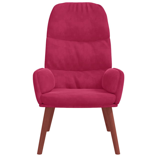 vidaXL Recliner Wine Red Velvet