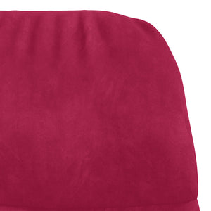 vidaXL Recliner Wine Red Velvet