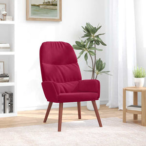 vidaXL Recliner Wine Red Velvet