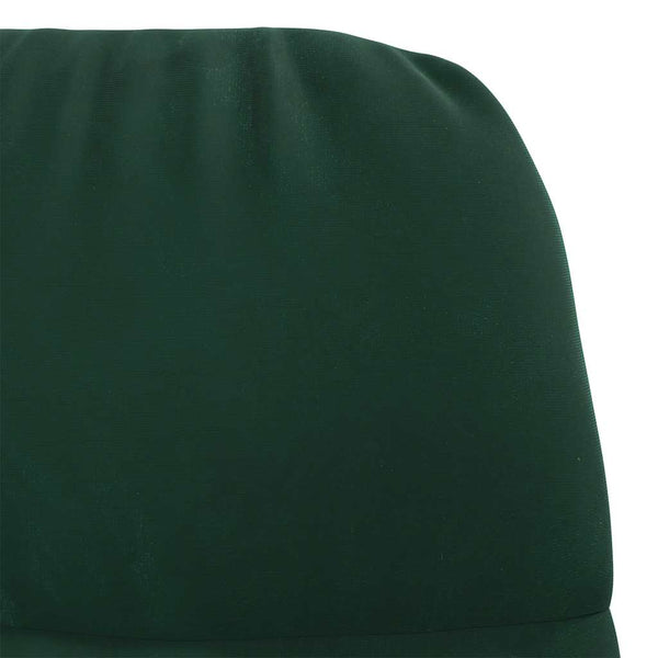 vidaXL Rocking Chair Dark Green Velvet