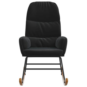 vidaXL Rocking Chair Black Velvet