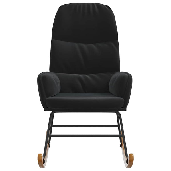 vidaXL Rocking Chair Black Velvet