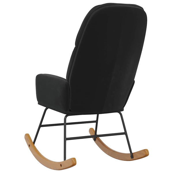 vidaXL Rocking Chair Black Velvet