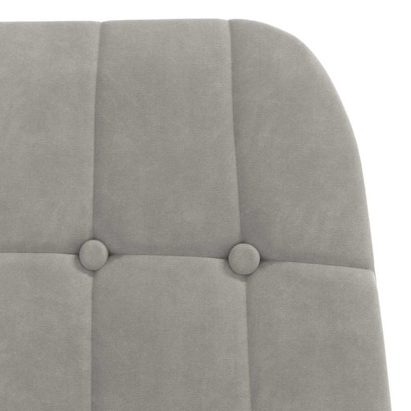 vidaXL Recliner Light Grey Velvet