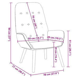 vidaXL Recliner Light Grey Velvet