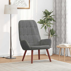 vidaXL Recliner Dark Grey Velvet
