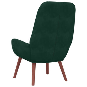 vidaXL Recliner Dark Green Velvet