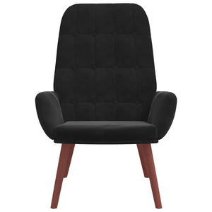 vidaXL Recliner Black Velvet