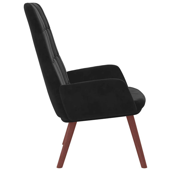 vidaXL Recliner Black Velvet