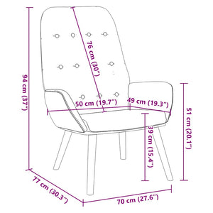 vidaXL Recliner Black Velvet