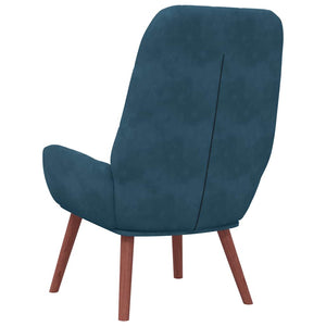 vidaXL Relax Armchair Blue Velvet