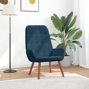vidaXL Relax Armchair Blue Velvet
