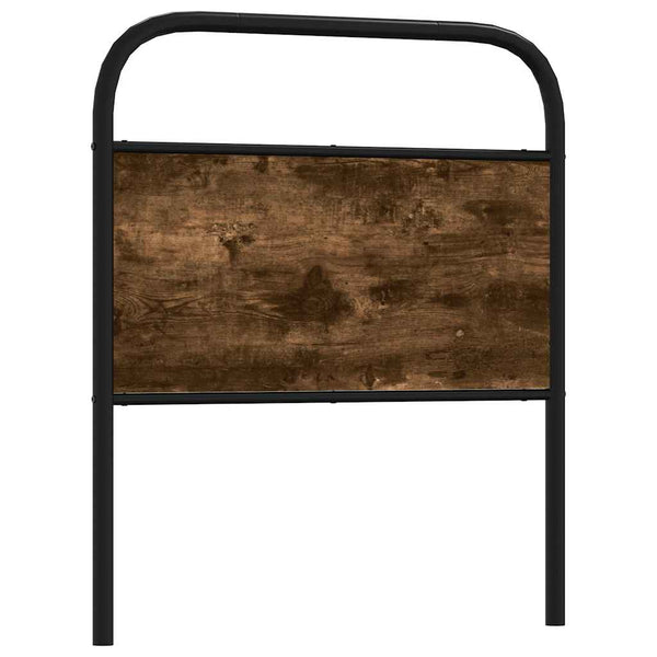 vidaXL Replacement Headboard Smoked Oak 80 cm Steel and Engineered Wood