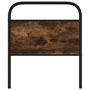 vidaXL Replacement Headboard Smoked Oak 80 cm Steel and Engineered Wood