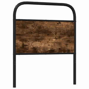 vidaXL Replacement Headboard Smoked Oak 80 cm Steel and Engineered Wood