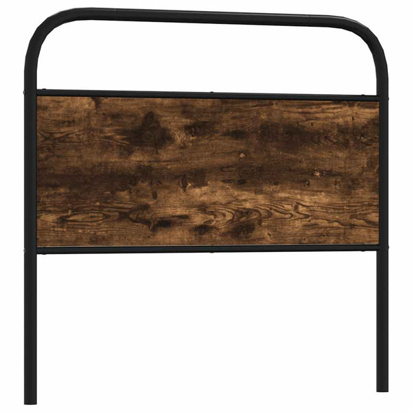 vidaXL Replacement Headboard Smoked Oak 100 cm Steel and Engineered Wood