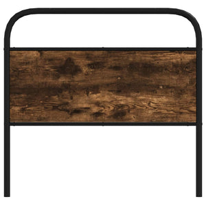 vidaXL Replacement Headboard Smoked Oak 100 cm Steel and Engineered Wood