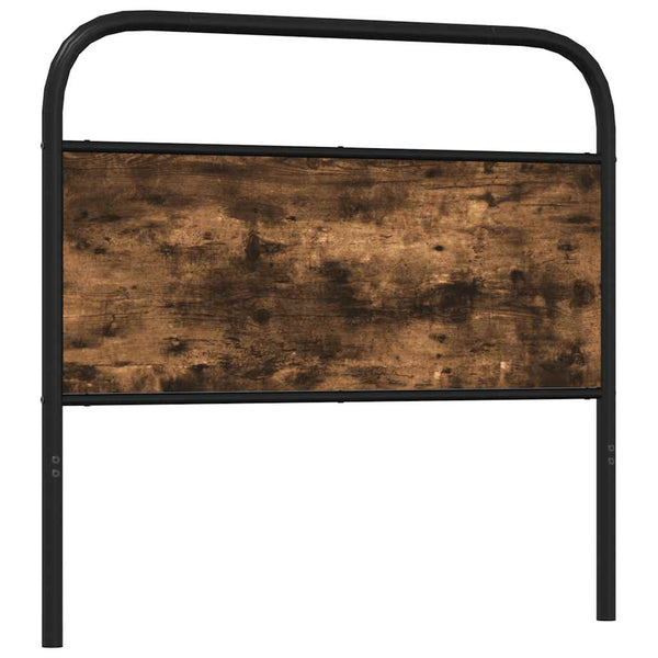 vidaXL Replacement Headboard Smoked Oak 100 cm Steel and Engineered Wood