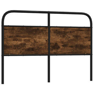 vidaXL Replacement Headboard Smoked Oak 120 cm Steel and Engineered Wood