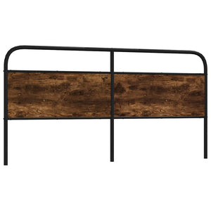 vidaXL Replacement Headboard Smoked Oak 190 cm Steel and Engineered Wood