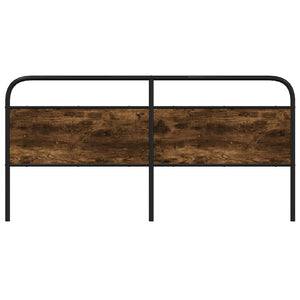 vidaXL Replacement Headboard Smoked Oak 190 cm Steel and Engineered Wood
