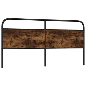 vidaXL Replacement Headboard Smoked Oak 190 cm Steel and Engineered Wood