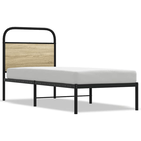 vidaXL Replacement Headboard Sonoma Oak 75 cm Steel and Engineered Wood