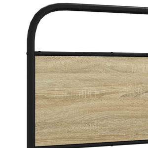 vidaXL Replacement Headboard Sonoma Oak 75 cm Steel and Engineered Wood