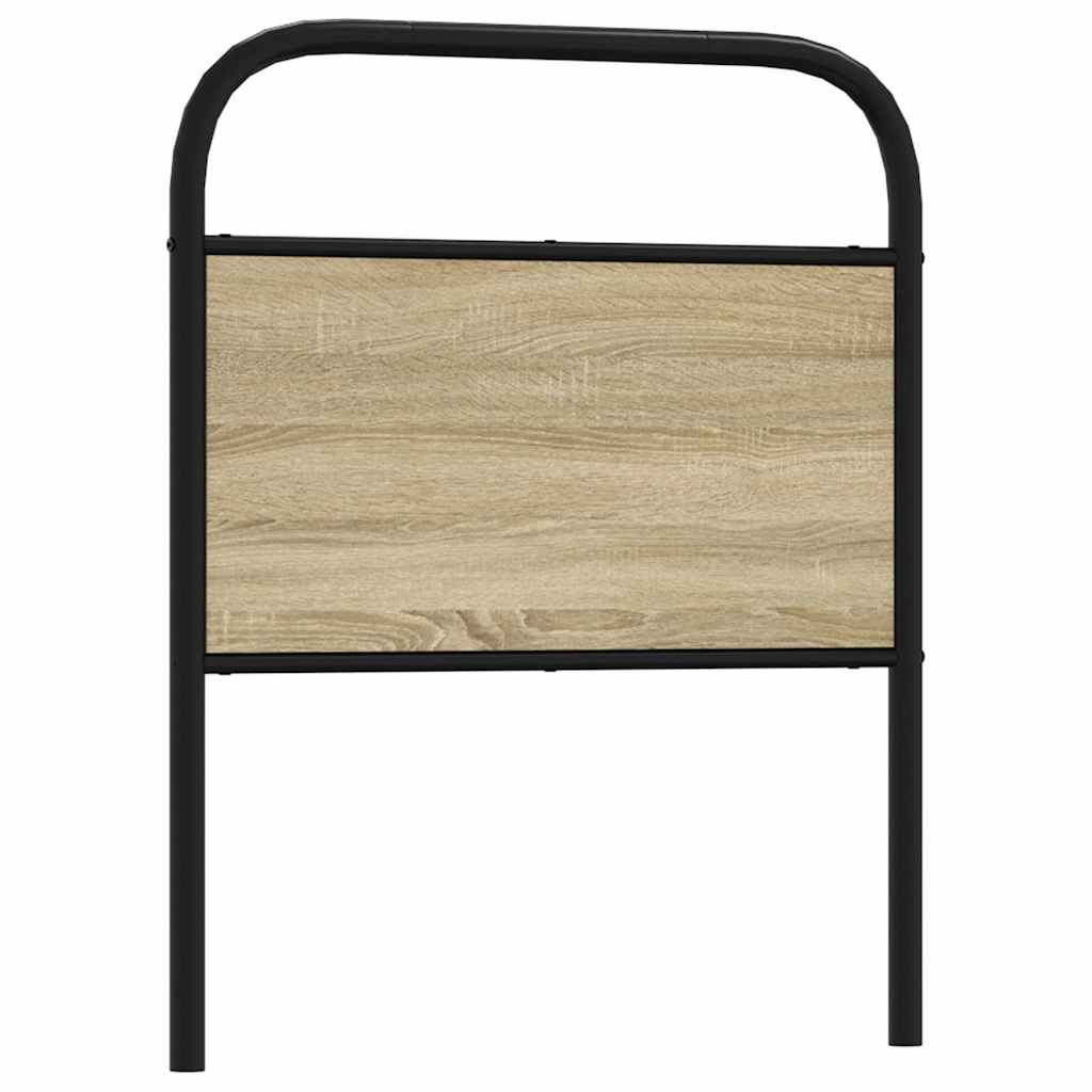 vidaXL Replacement Headboard Sonoma Oak 80 cm Steel and Engineered Wood