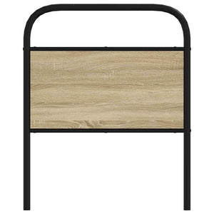 vidaXL Replacement Headboard Sonoma Oak 80 cm Steel and Engineered Wood