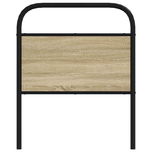 vidaXL Replacement Headboard Sonoma Oak 80 cm Steel and Engineered Wood