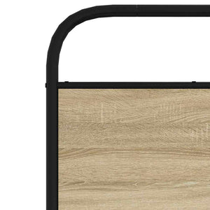 vidaXL Replacement Headboard Sonoma Oak 80 cm Steel and Engineered Wood