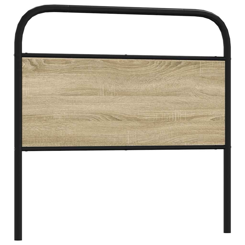 vidaXL Replacement Headboard Sonoma Oak 100 cm Steel and Engineered Wood