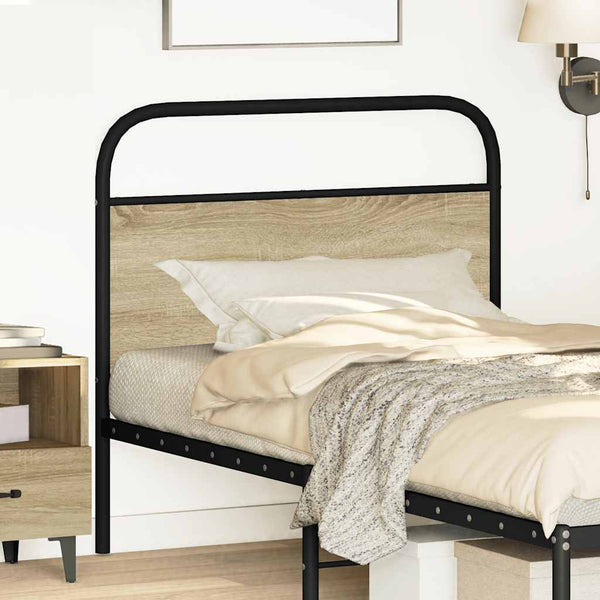 vidaXL Replacement Headboard Sonoma Oak 100 cm Steel and Engineered Wood