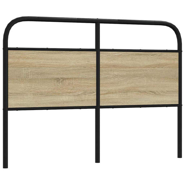 vidaXL Replacement Headboard Sonoma Oak 135 cm Steel and Engineered Wood
