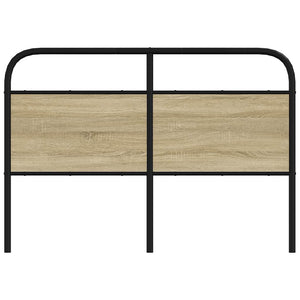 vidaXL Replacement Headboard Sonoma Oak 135 cm Steel and Engineered Wood