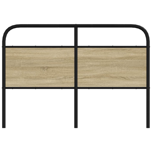 vidaXL Replacement Headboard Sonoma Oak 135 cm Steel and Engineered Wood