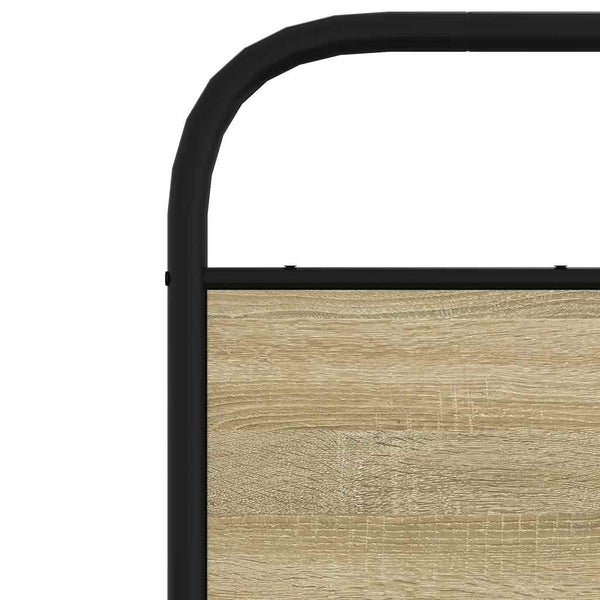 vidaXL Replacement Headboard Sonoma Oak 135 cm Steel and Engineered Wood