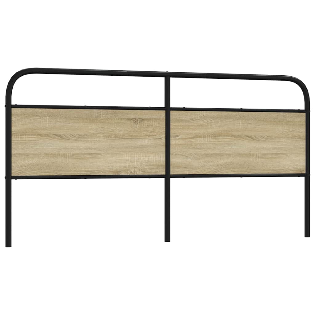vidaXL Replacement Headboard Sonoma Oak 180 cm Steel and Engineered Wood