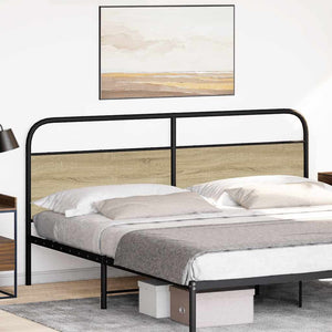vidaXL Replacement Headboard Sonoma Oak 180 cm Steel and Engineered Wood