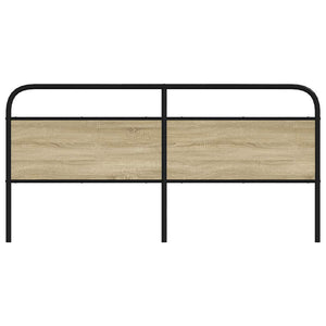 vidaXL Replacement Headboard Sonoma Oak 180 cm Steel and Engineered Wood