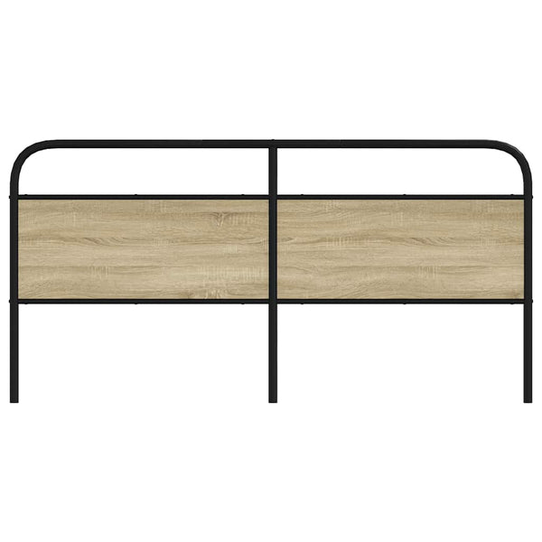 vidaXL Replacement Headboard Sonoma Oak 180 cm Steel and Engineered Wood