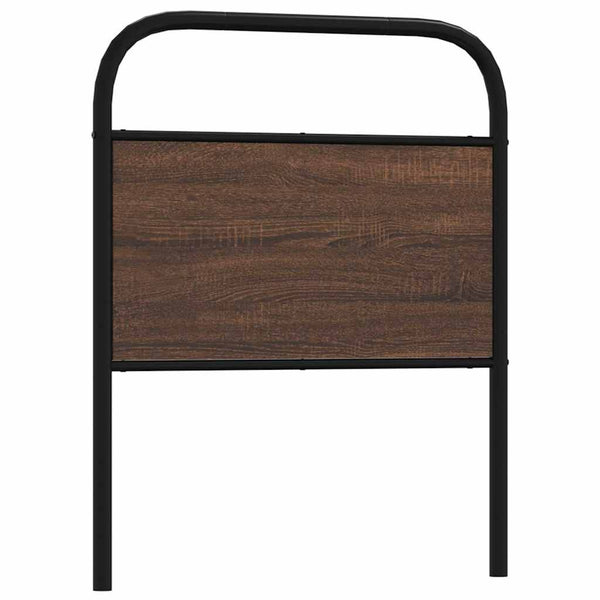 vidaXL Replacement Headboard Brown Oak Look 80 cm Steel and Engineered Wood