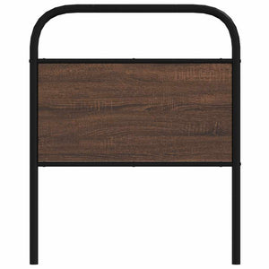 vidaXL Replacement Headboard Brown Oak Look 80 cm Steel and Engineered Wood